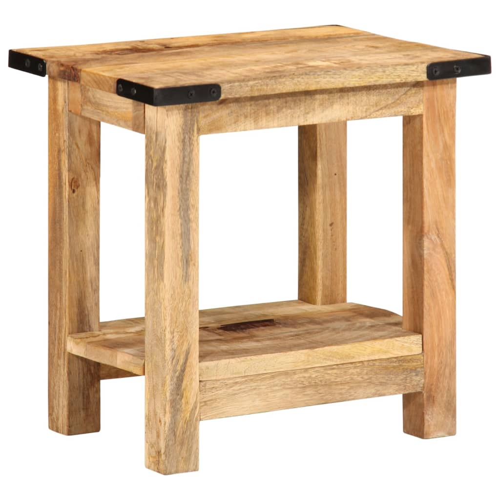 Sidobord 40x30x40 cm massivt grovt mangoträ