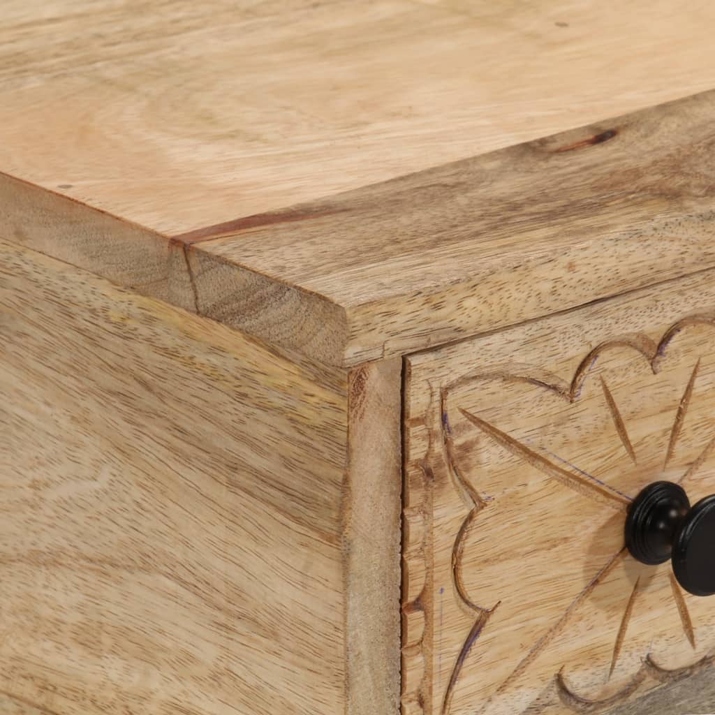 Konsolbord 110x30x75 cm massivt mangoträ