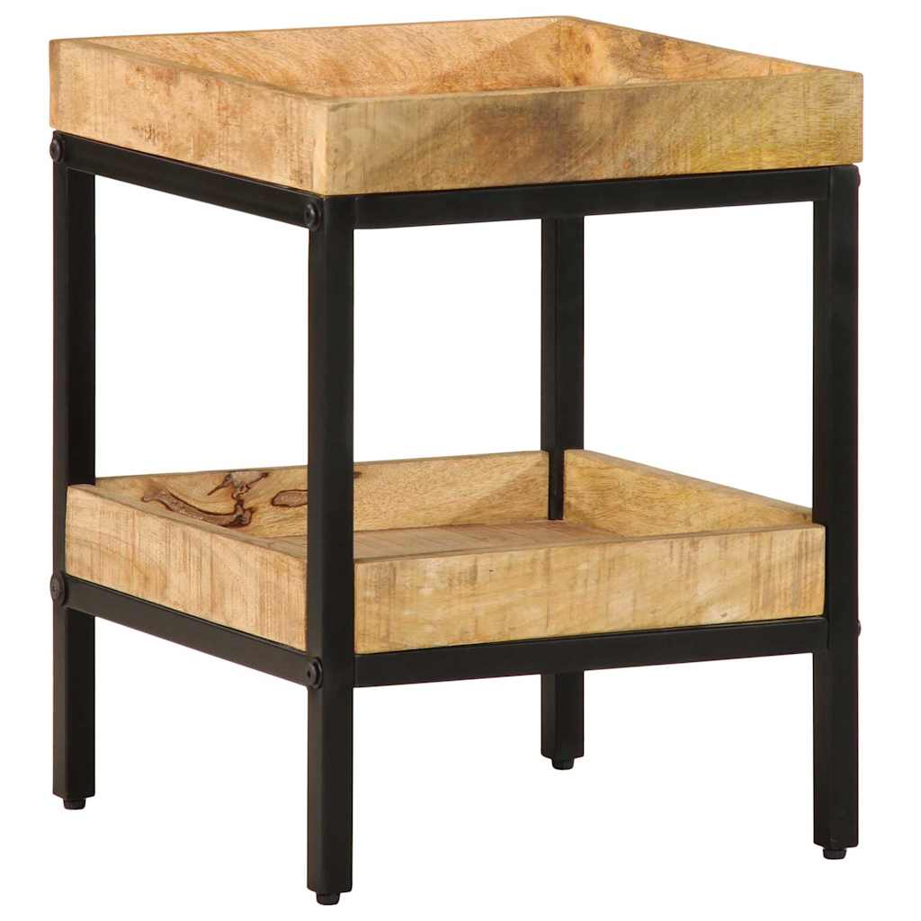 Sidobord 35x35x45 cm Solid Wood Rough Mango
