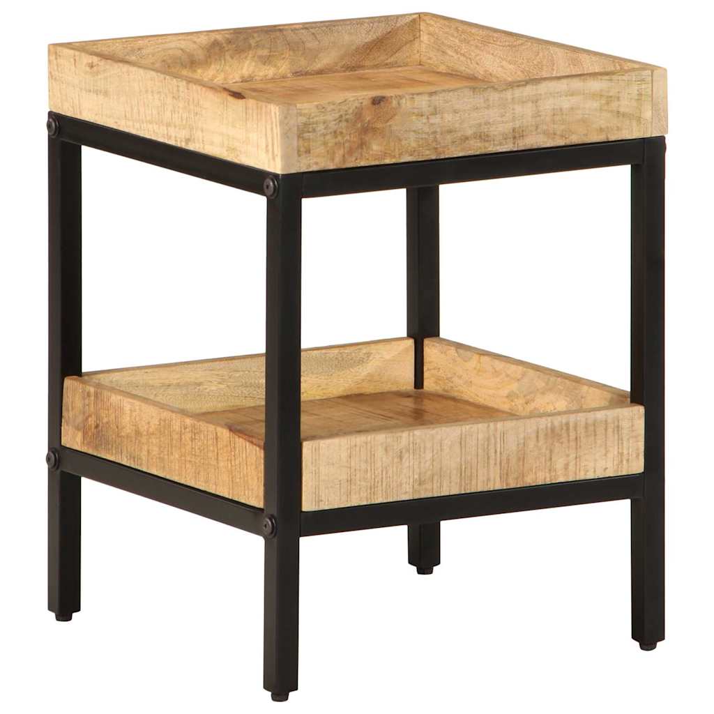 Sidobord 35x35x45 cm Solid Wood Rough Mango
