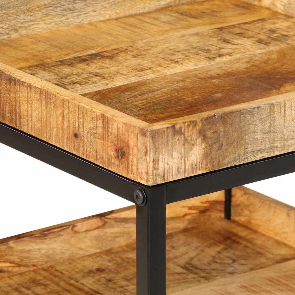 sidobord 45x45x45 cm Massivt Trä Grovt Mango