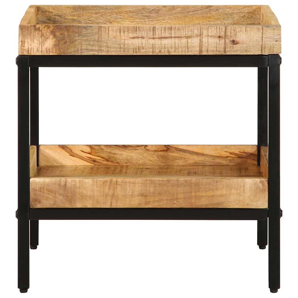 sidobord 45x45x45 cm Massivt Trä Grovt Mango