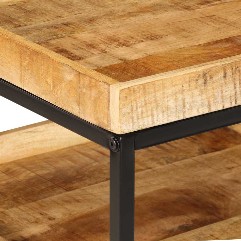 Sidobord 55x55x45 cm Massivt Trä Grovt Mango