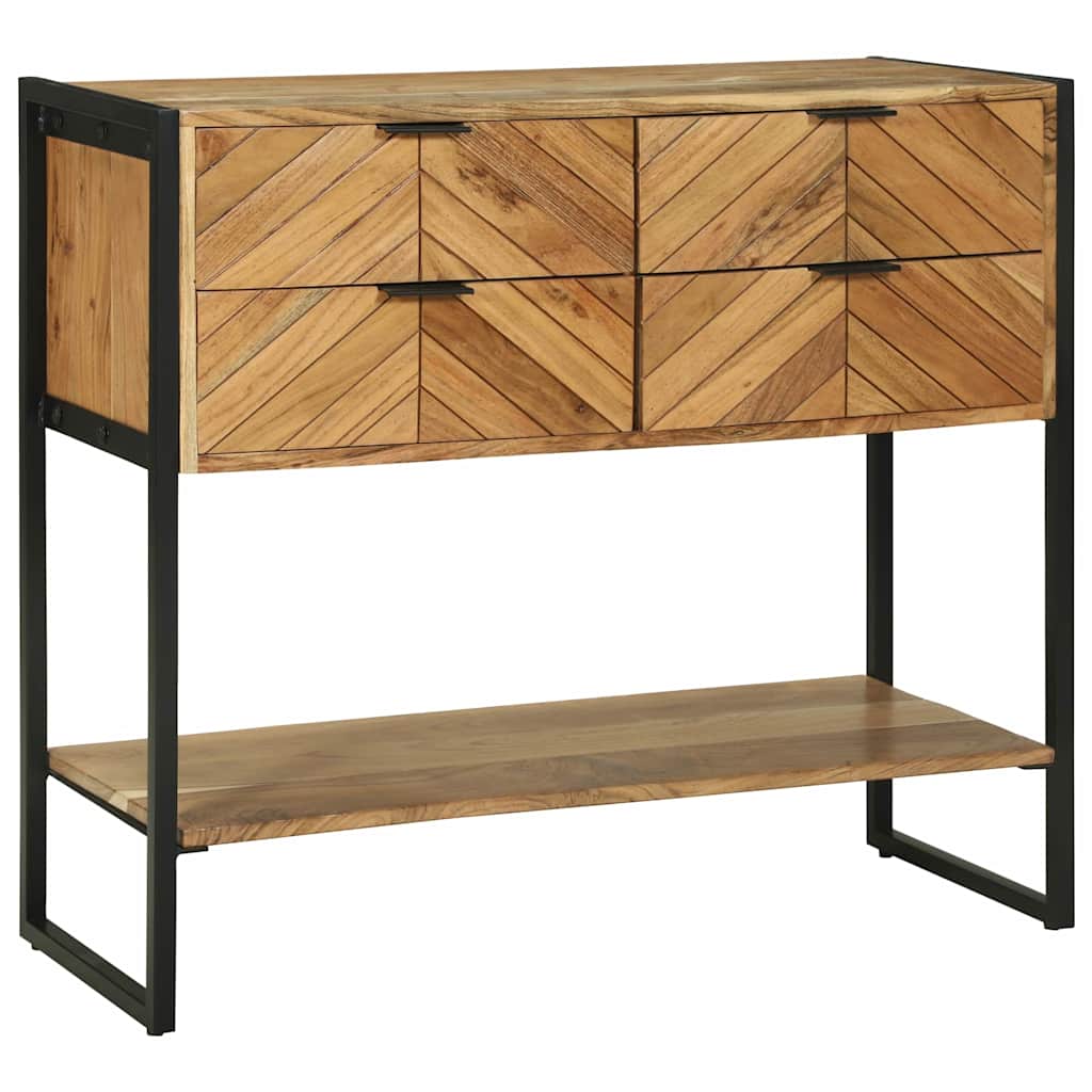 Konsolbord 90x35x80 cm Massivt Trä Akacia