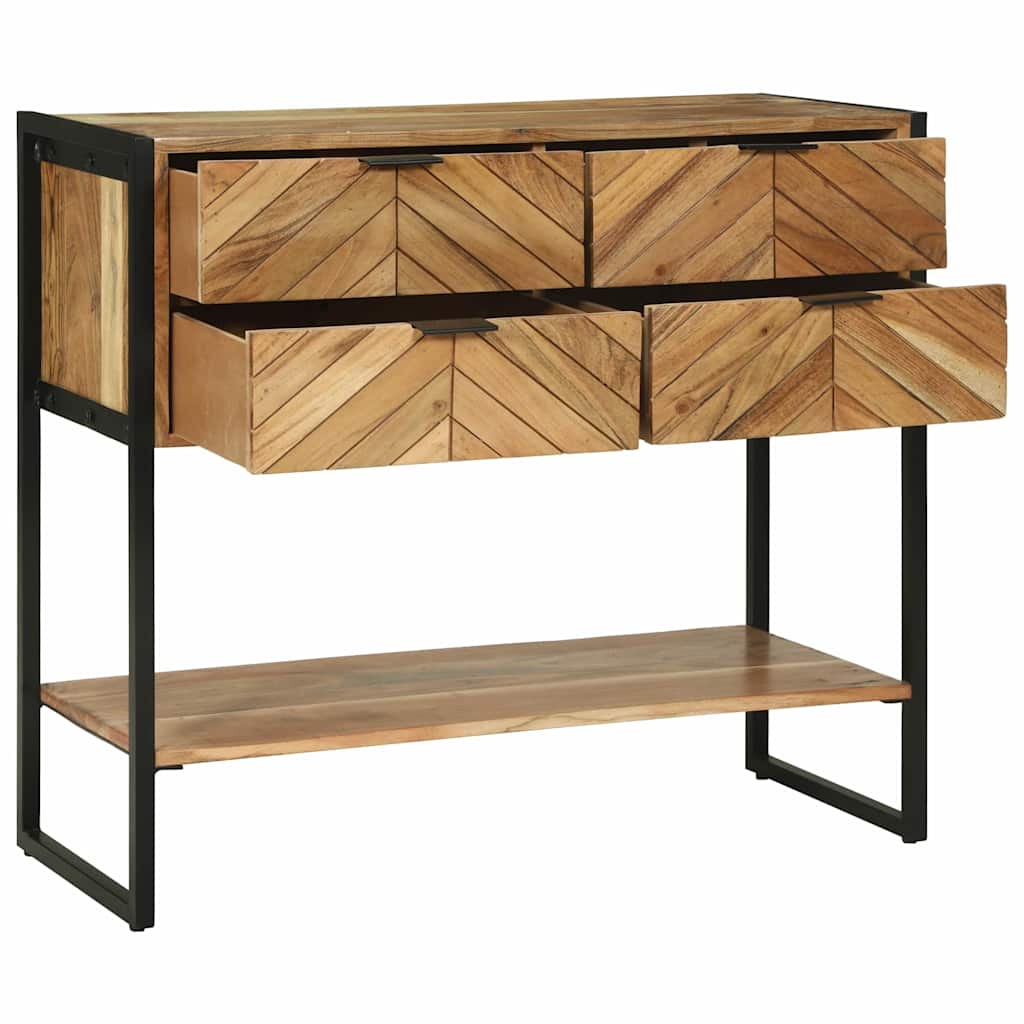 Konsolbord 90x35x80 cm Massivt Trä Akacia