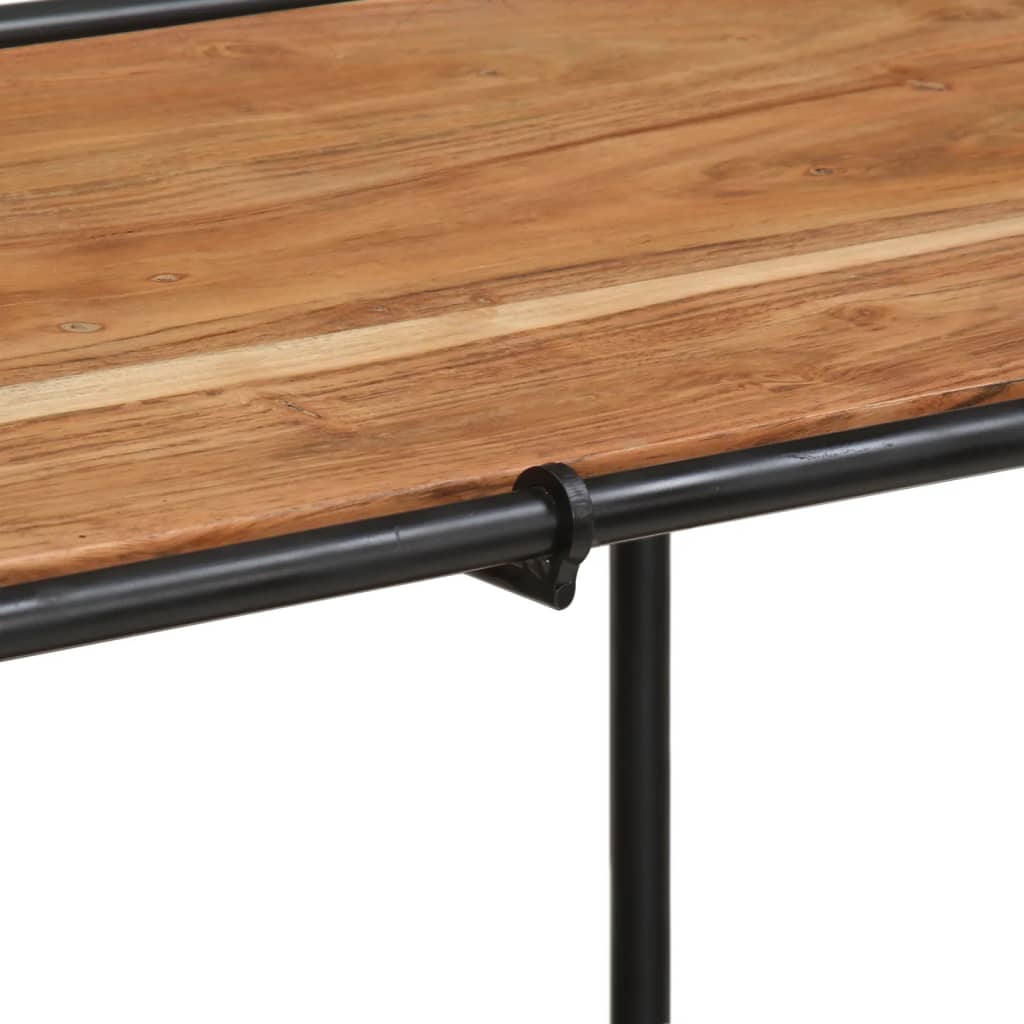 Konsolbord 110x42x76 cm massivt akaciaträ