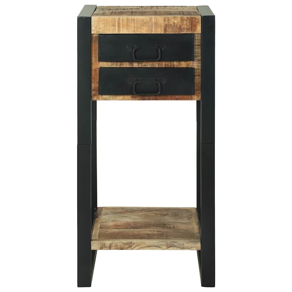 Telefonställ 40x40x80 cm Solid Grovt Mangoträ