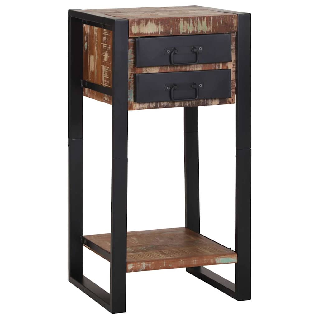 Telefonställ Multifärgat 40x40x80 cm Massivt Återvunnet Trä