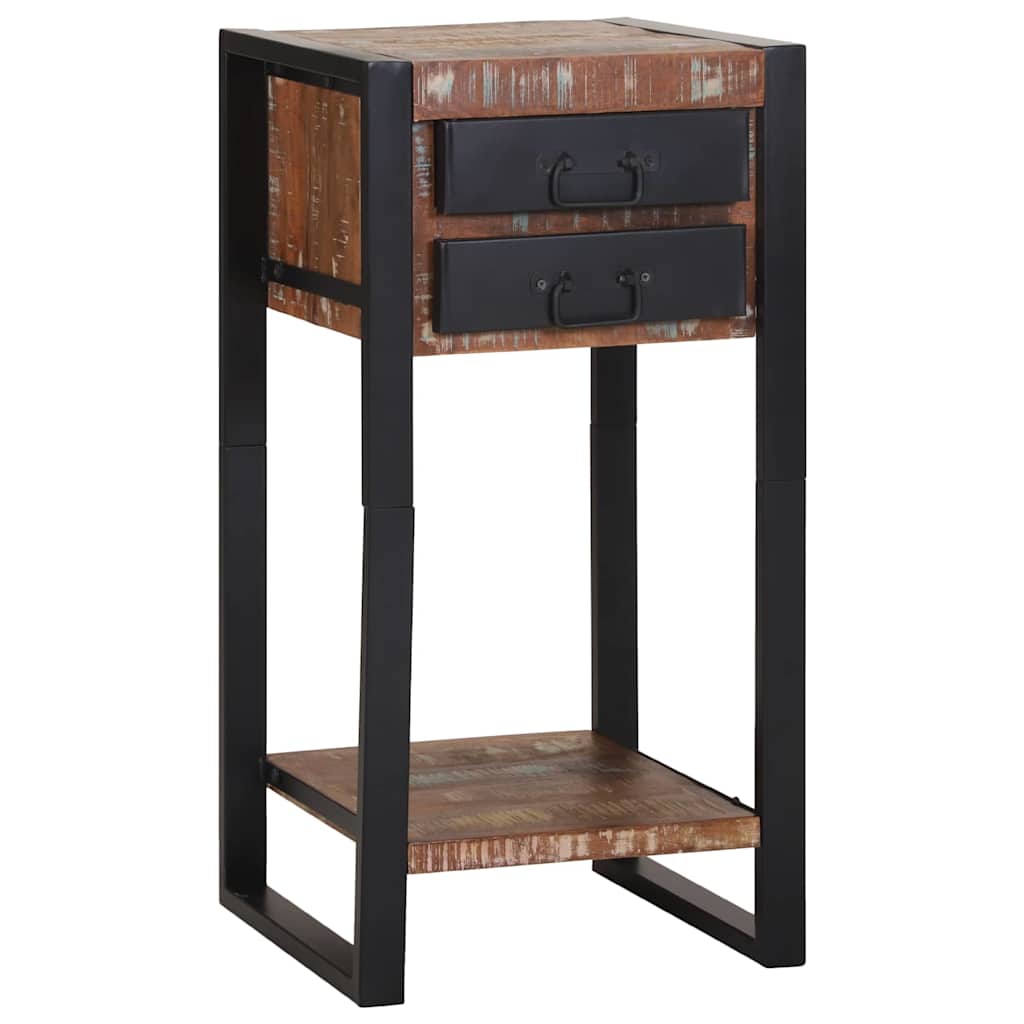 Telefonställ Multifärgat 40x40x80 cm Massivt Återvunnet Trä