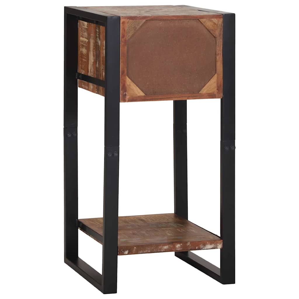 Telefonställ Multifärgat 40x40x80 cm Massivt Återvunnet Trä