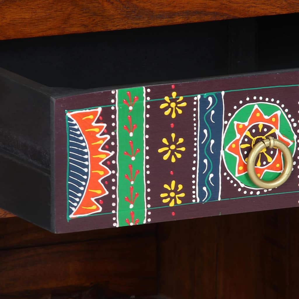 Telefonställ Honung Brun 40x35x75 cm Massivt Akacia