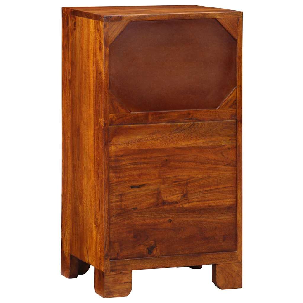 Telefonställ Honung Brun 40x35x75 cm Massivt Akacia