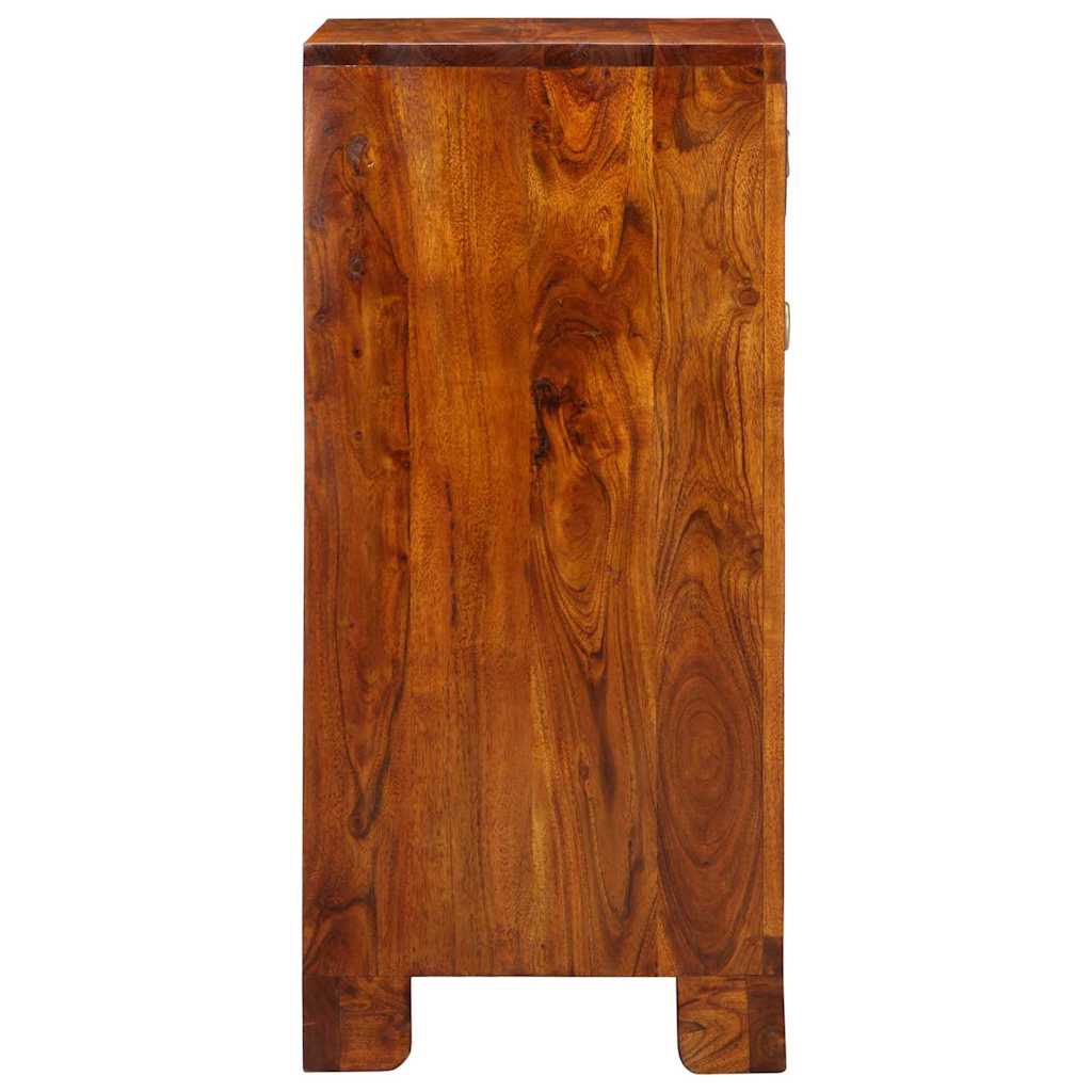Telefonställ Honung Brun 40x35x75 cm Massivt Akacia