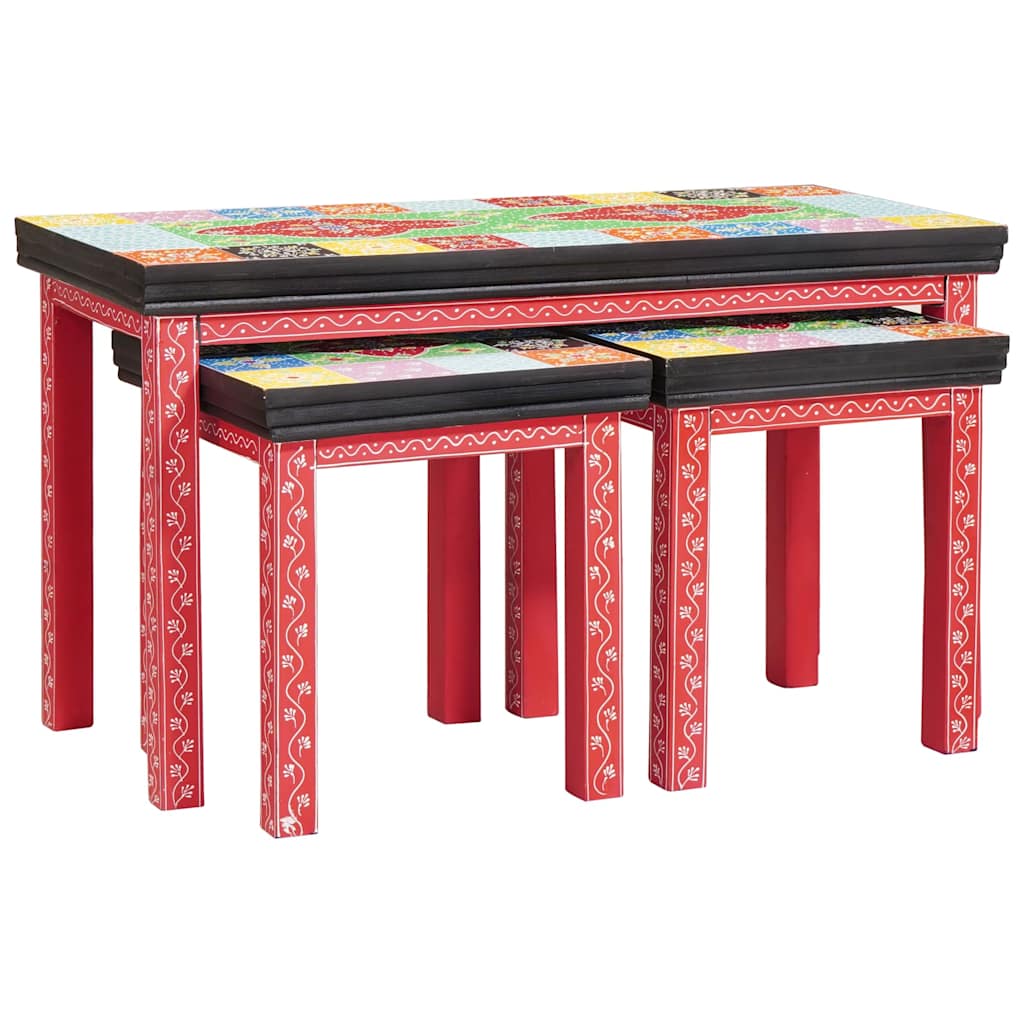 Nesting Tables 3 st Solid Wood Mango