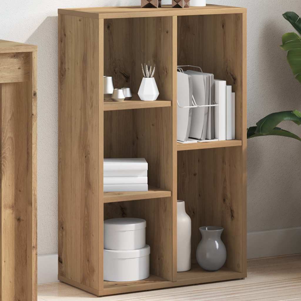 Bokhylla artisan ek 50x25x80 cm konstruerat trä