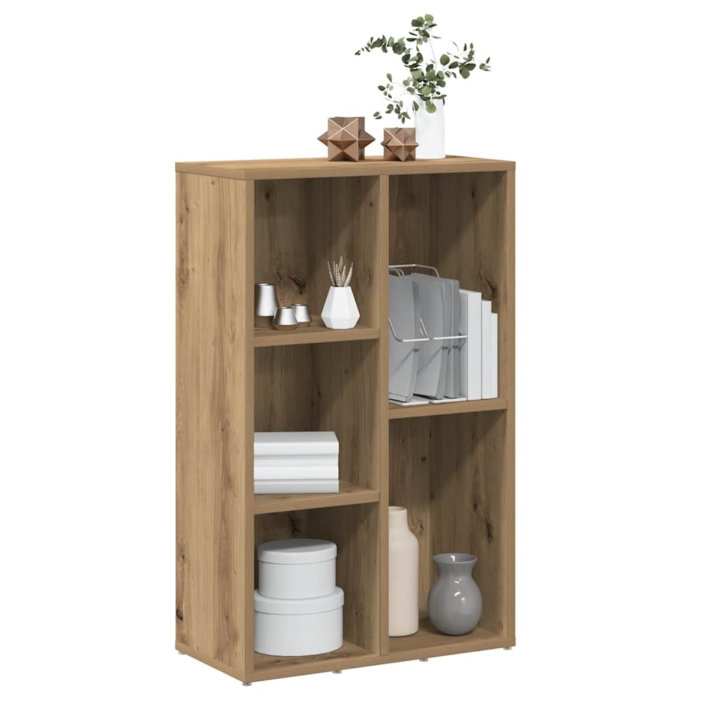 Bokhylla artisan ek 50x25x80 cm konstruerat trä