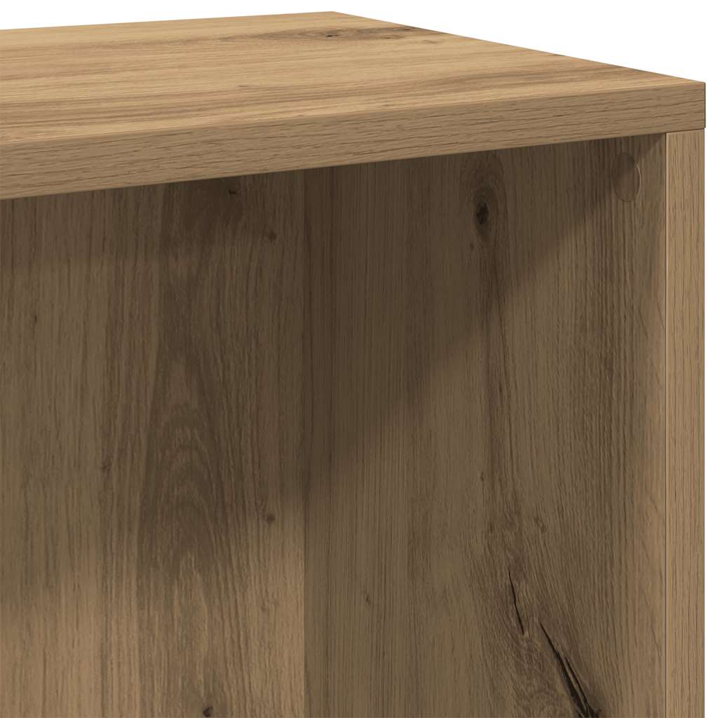 Bokhylla artisan ek 50x25x80 cm konstruerat trä