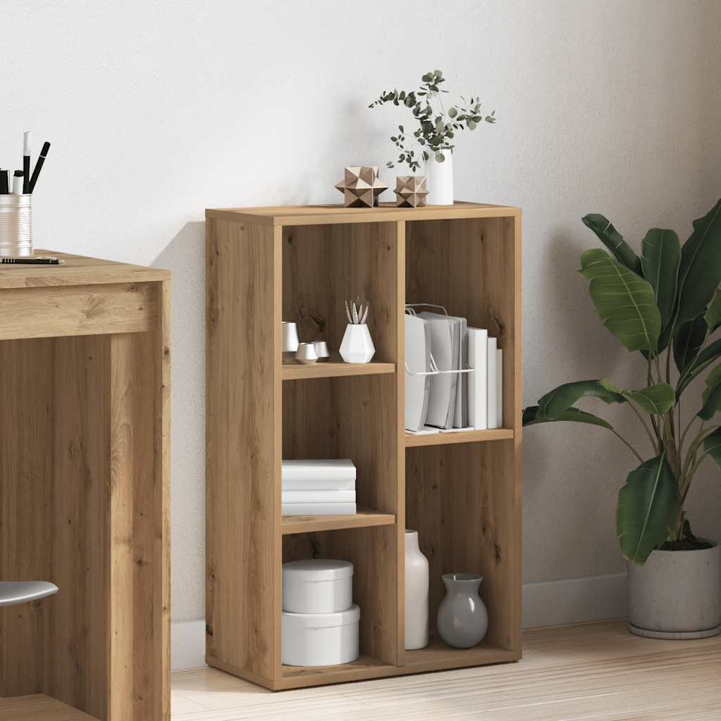 Bokhylla artisan ek 50x25x80 cm konstruerat trä