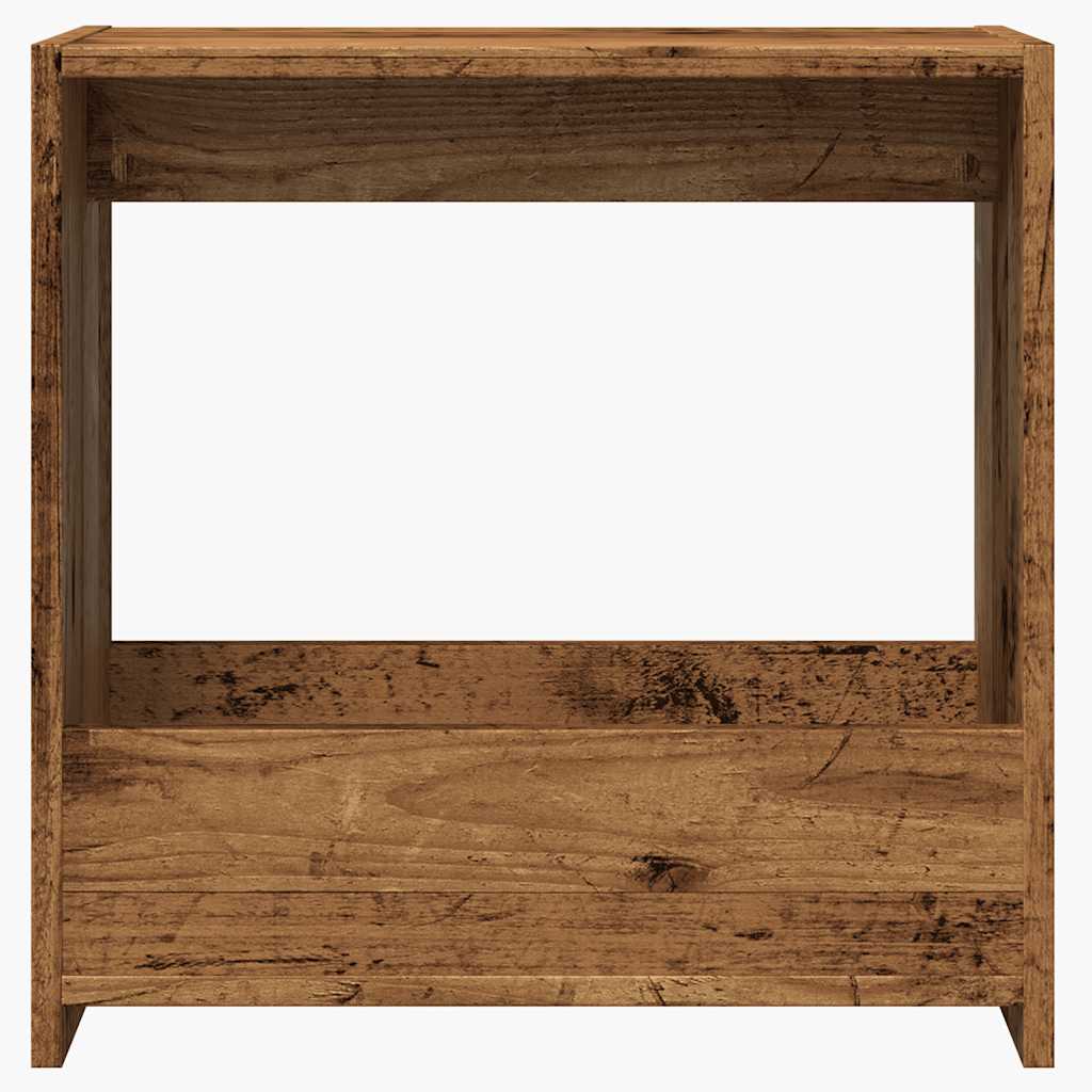 Sidobord åldrat trä 50x26x50 cm konstruerat trä