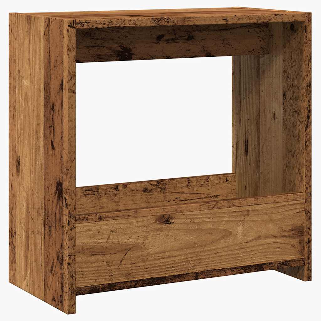 Sidobord åldrat trä 50x26x50 cm konstruerat trä