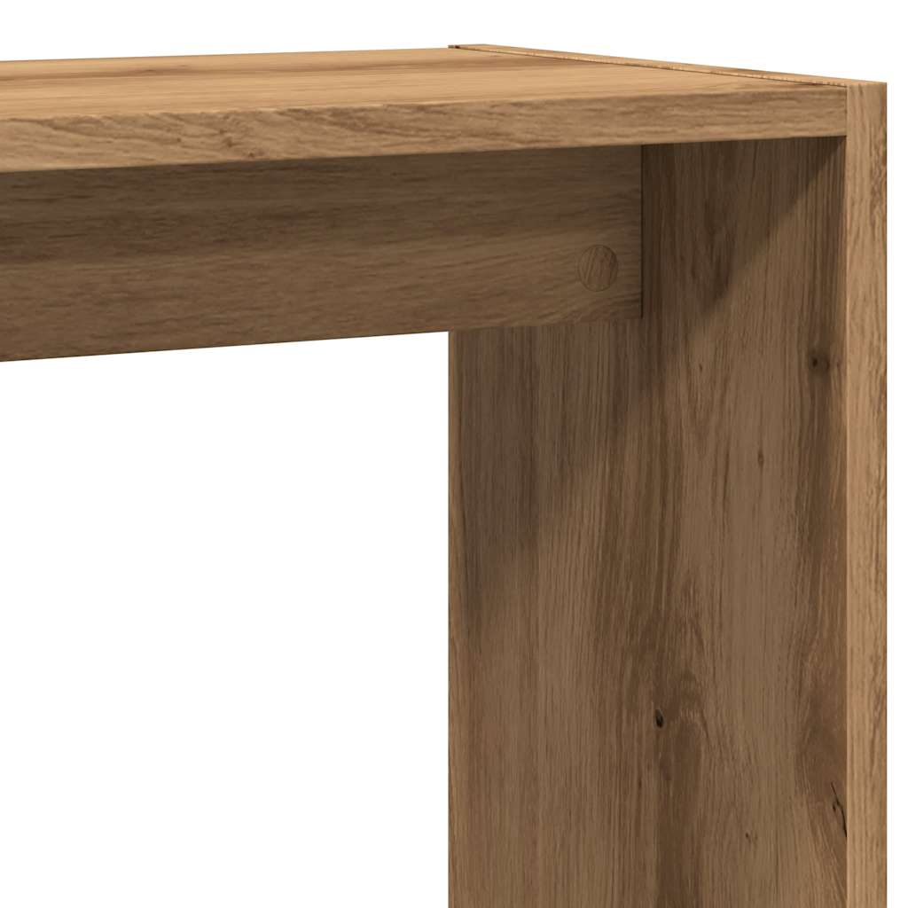 Sidobord artisan ek 50x26x50 cm konstruerat trä