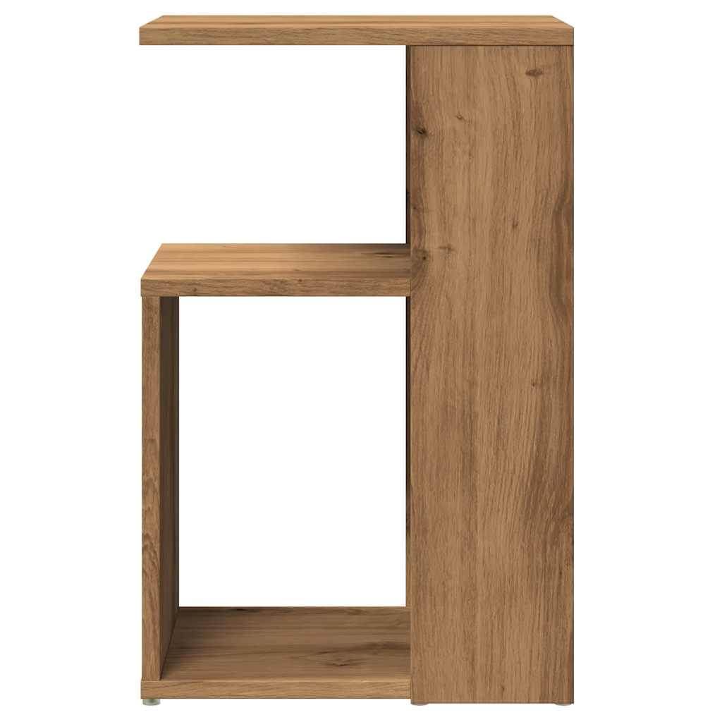 Sidobord artisan ek 36x30x56 cm konstruerat trä
