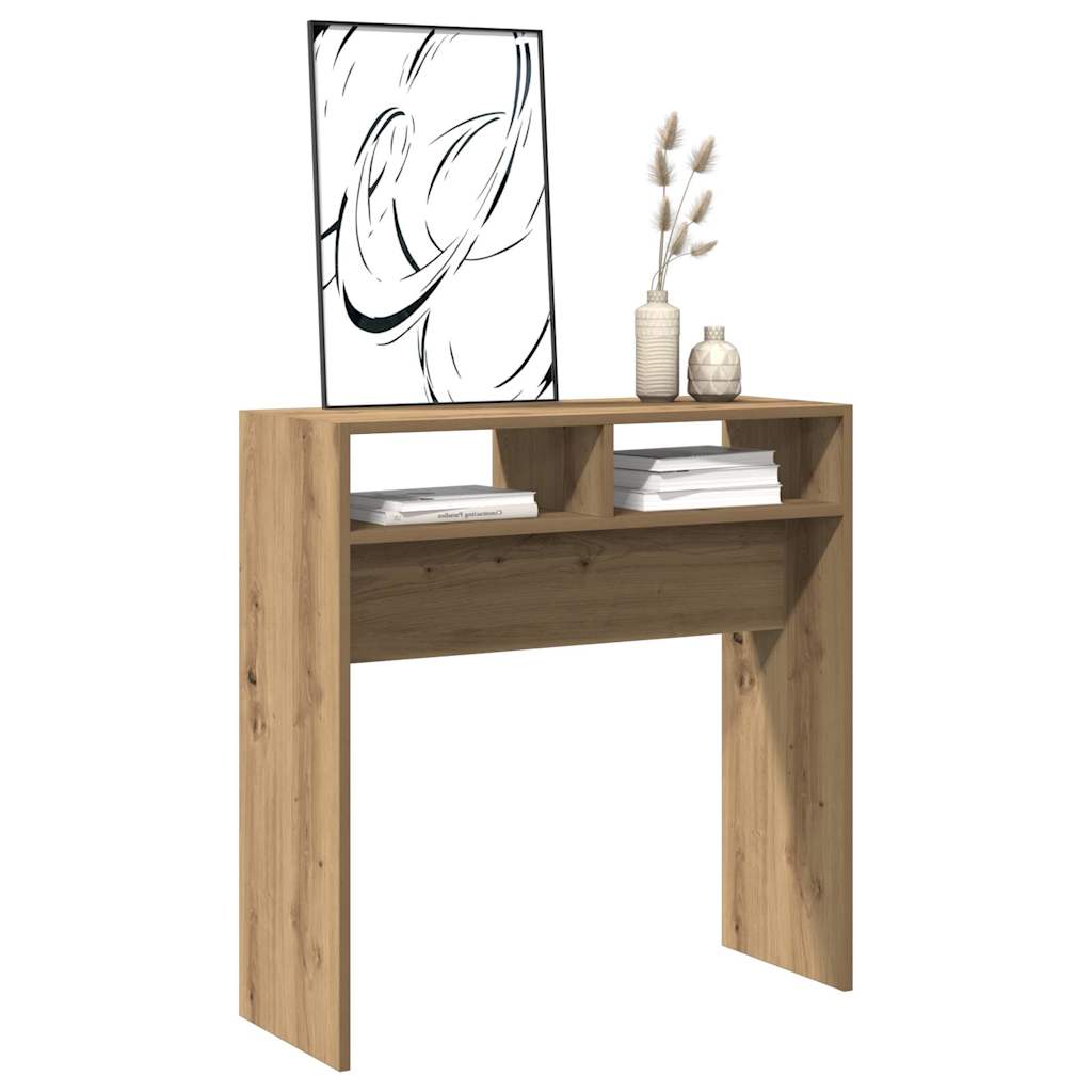 Konsolbord artisan ek 78x30x80 cm konstruerat trä