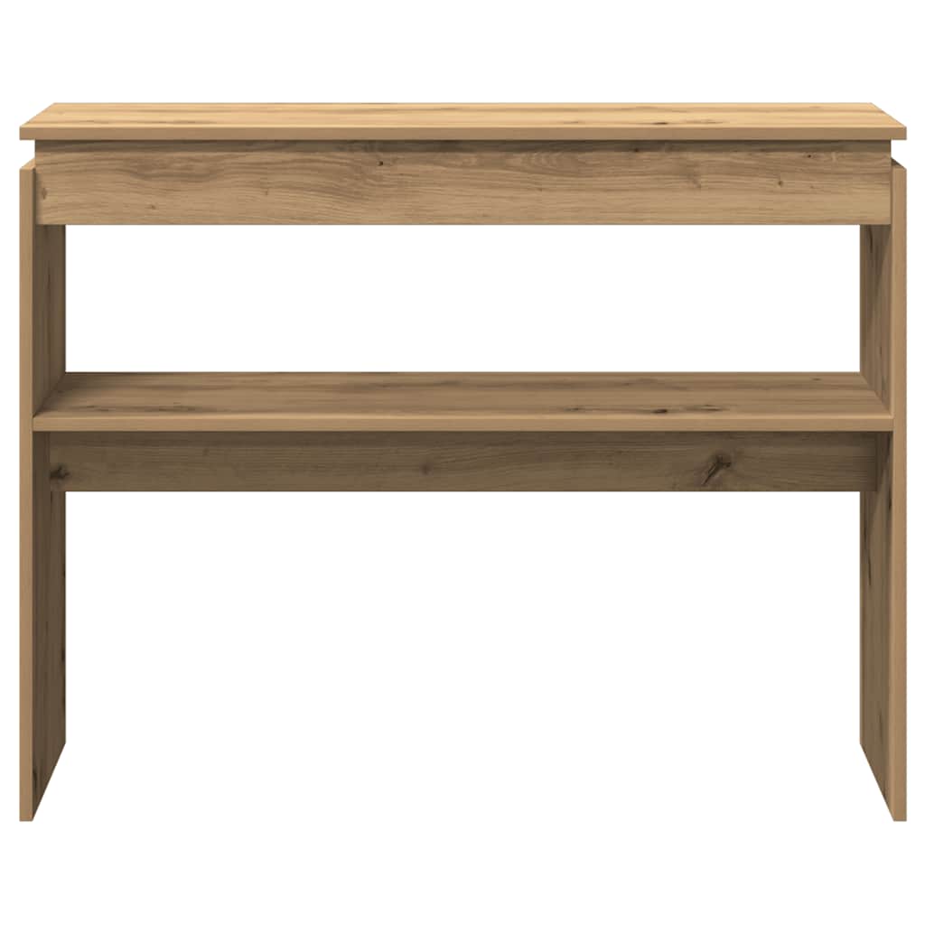 Konsolbord artisan ek 102x30x80 cm konstruerat trä