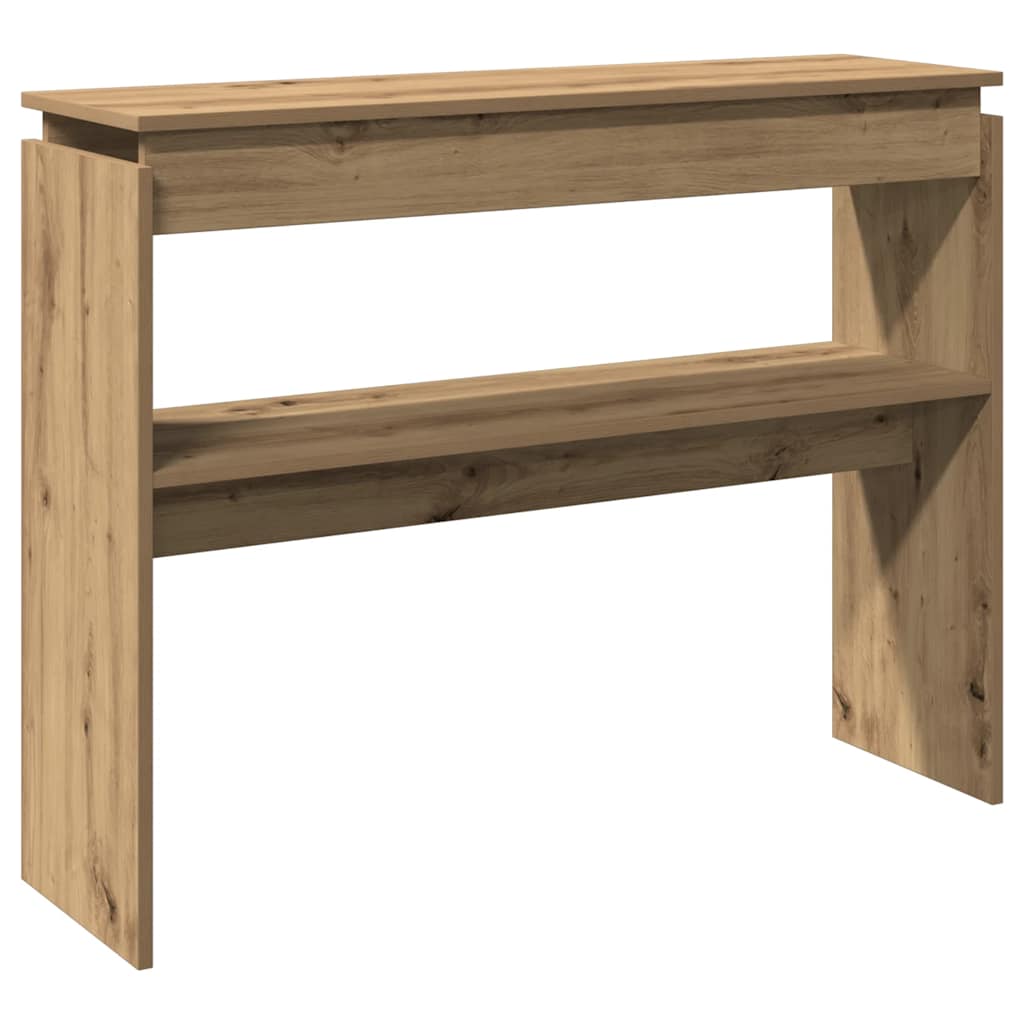 Konsolbord artisan ek 102x30x80 cm konstruerat trä