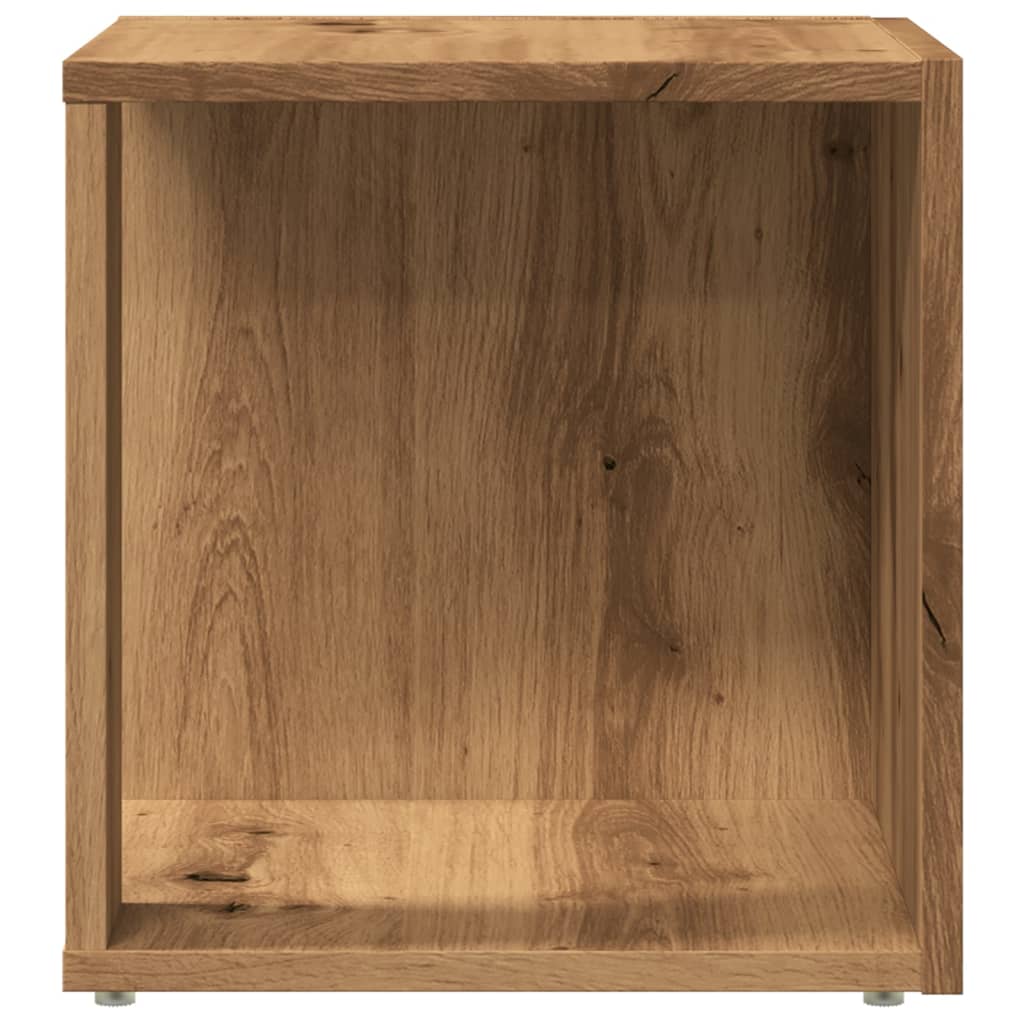 Sidobord artisan ek 33x33x34 cm konstruerat trä