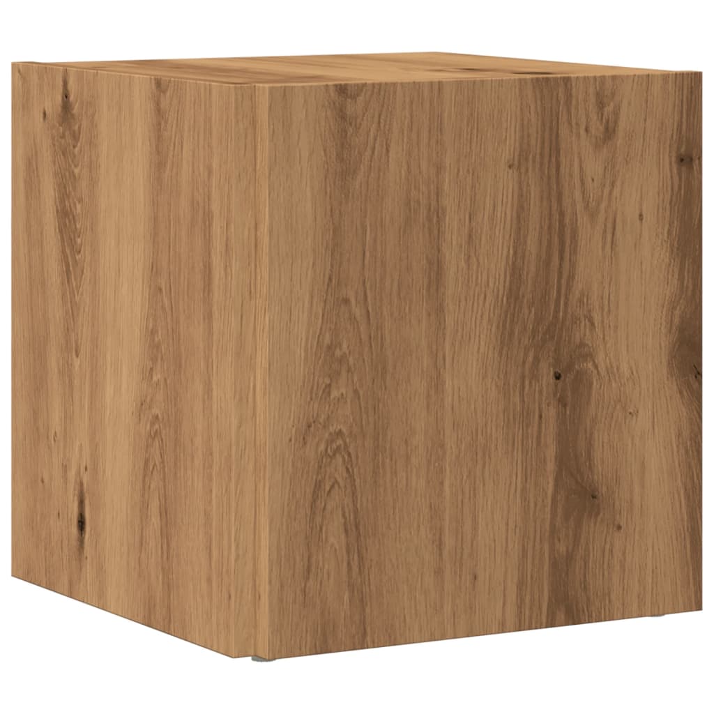 Sidobord artisan ek 33x33x34 cm konstruerat trä