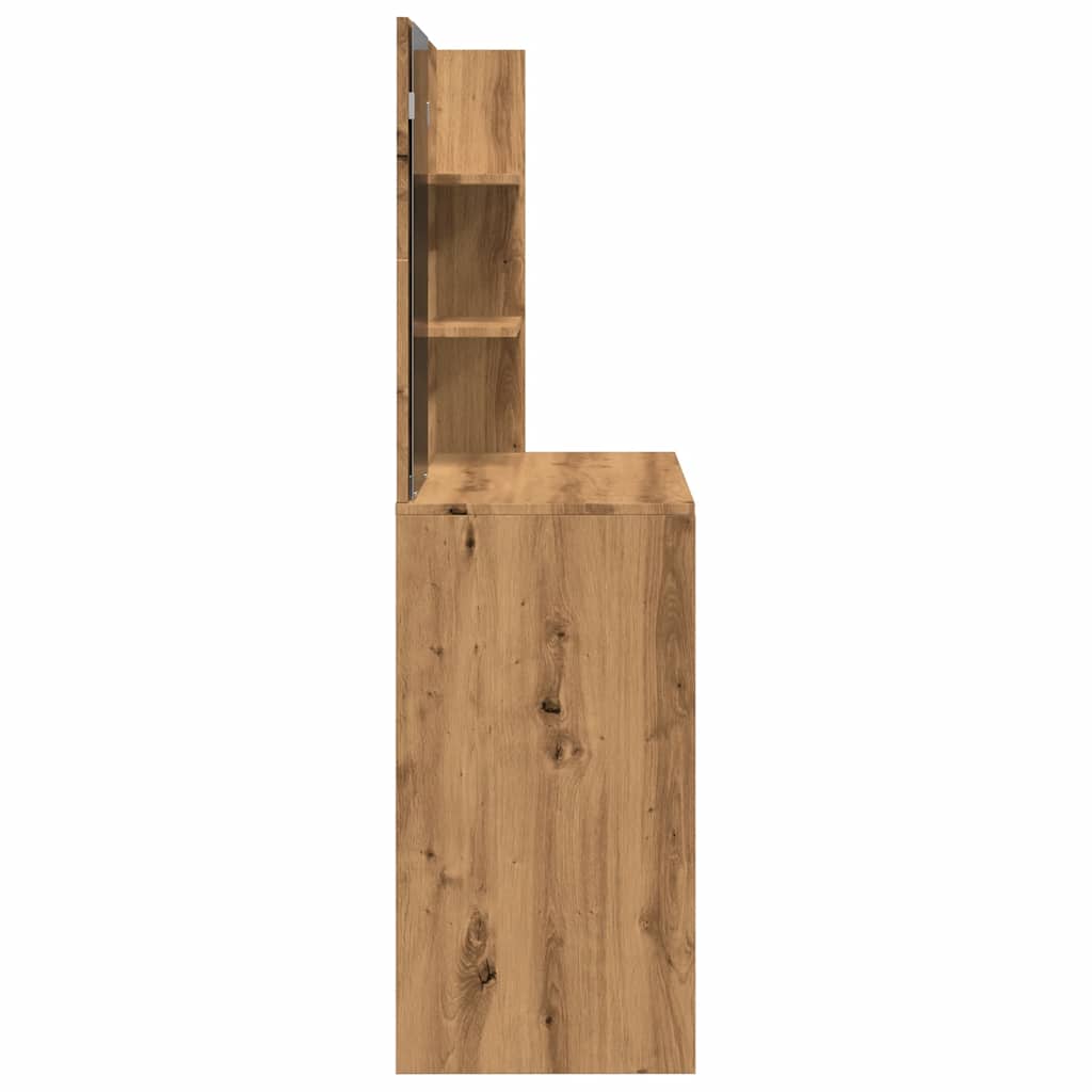 Sminkbord med spegel artisan ek 74,5x40x141 cm
