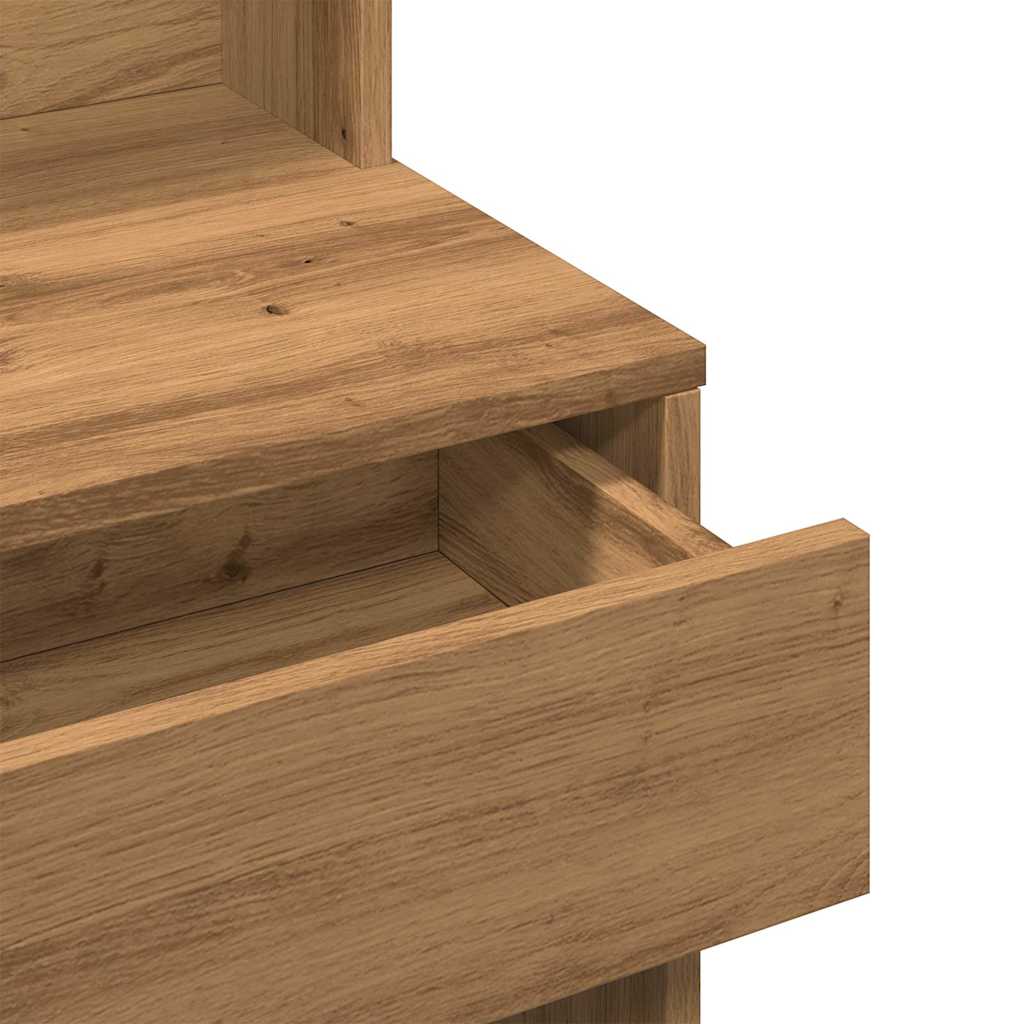 Sminkbord med spegel artisan ek 74,5x40x141 cm