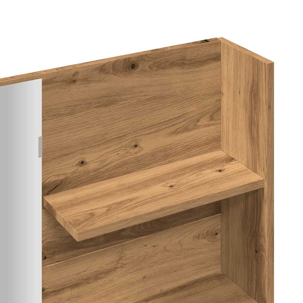 Sminkbord med spegel artisan ek 74,5x40x141 cm