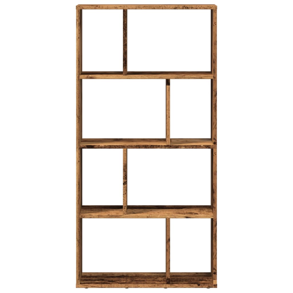 Bokhylla åldrat trä 60x20x120 cm konstruerat trä