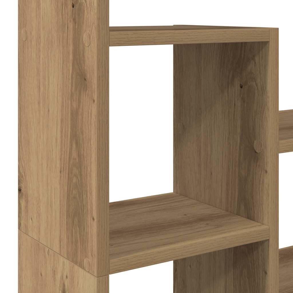 Bokhylla ek 72x20x120 cm konstruerat trä