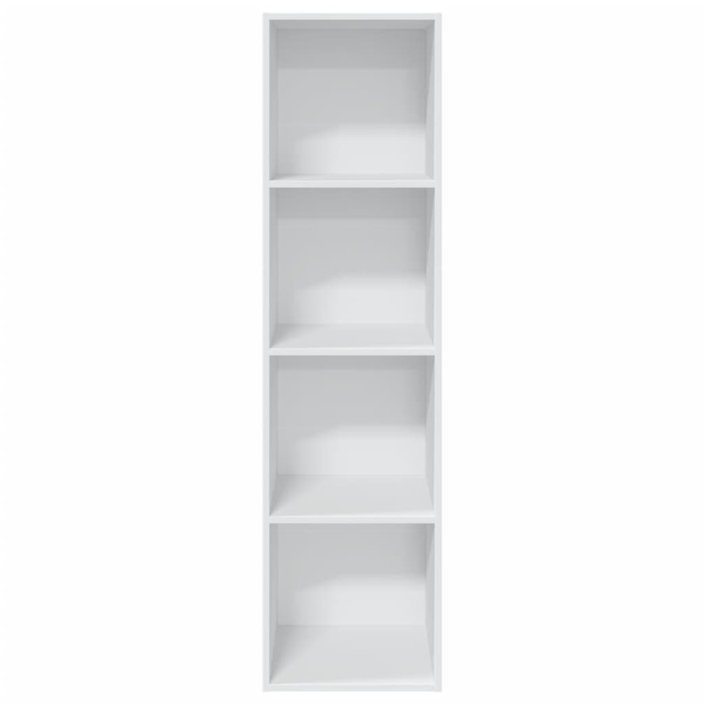 Bokhylla vit 40x30x152 cm konstruerat trä