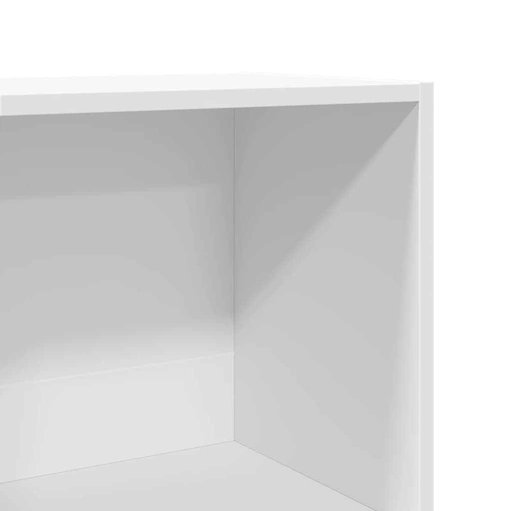 Bokhylla vit 40x30x152 cm konstruerat trä