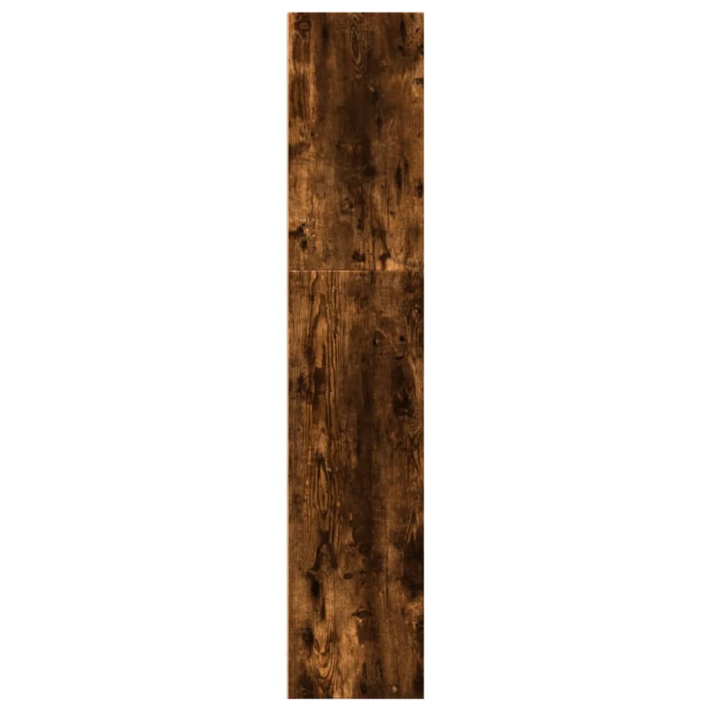 Bokhylla rökfärgad ek 40x30x152 cm konstruerat trä