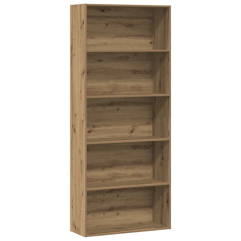 Bokhylla ek 80x30x189 cm konstruerat trä