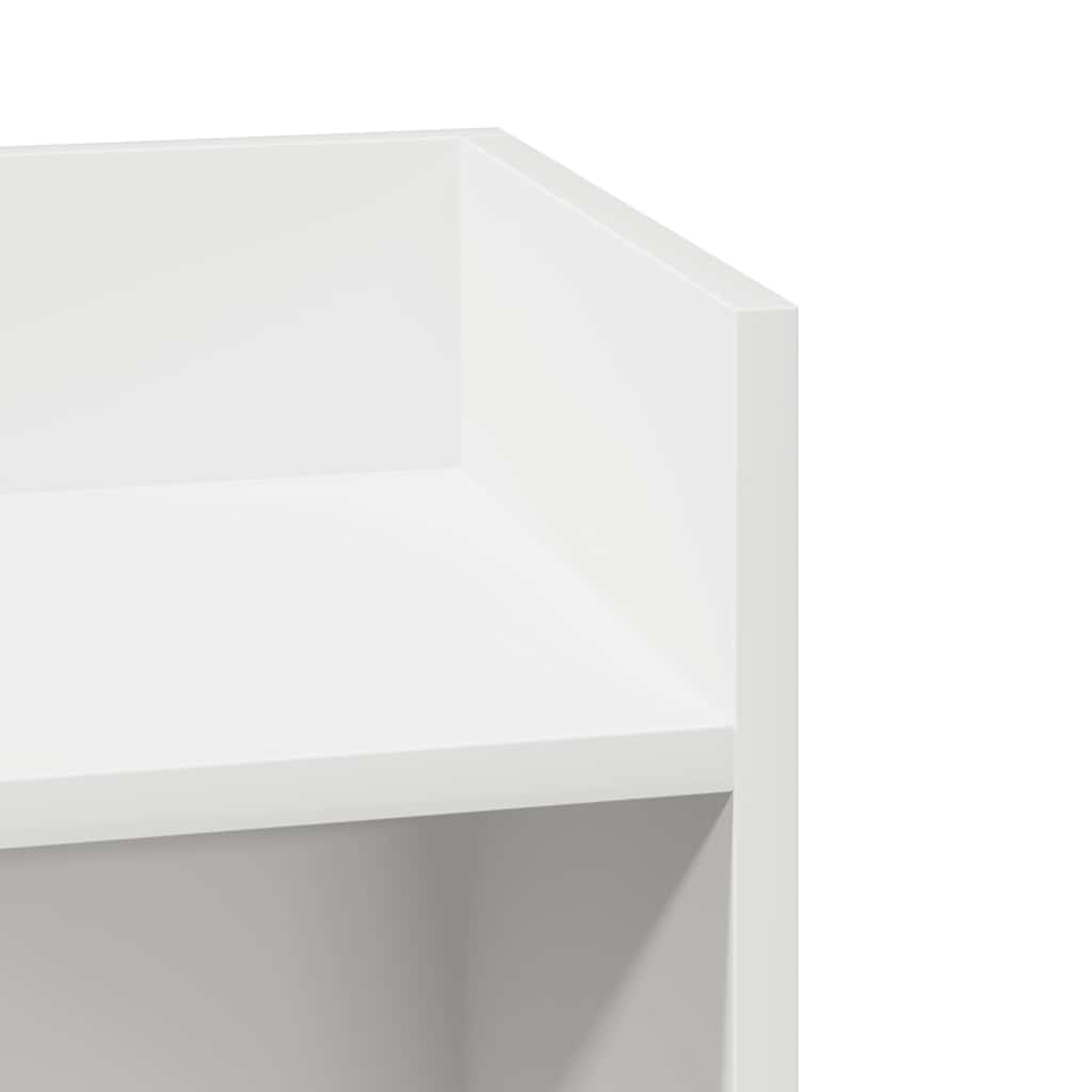 Sidobord med hylla svart 25,5x27x60 cm