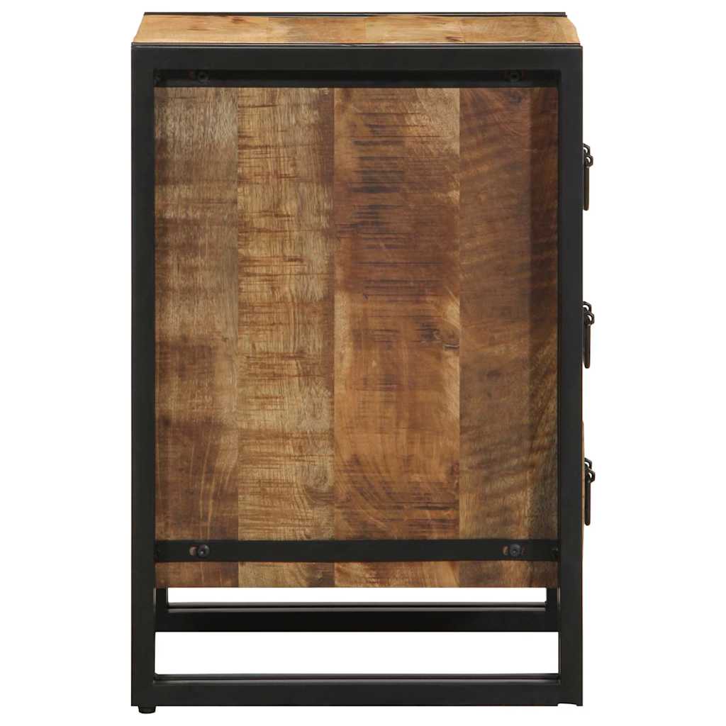 Sängbord 40x35x50 cm Massivt Grovt Trä Mango