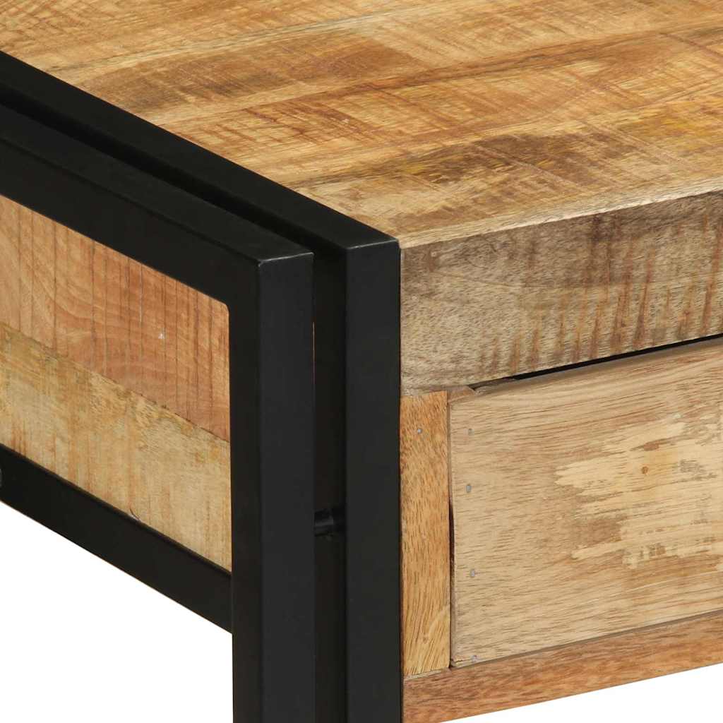 Konsolbord 120x33x75 cm Solid Grovt Mangoträ