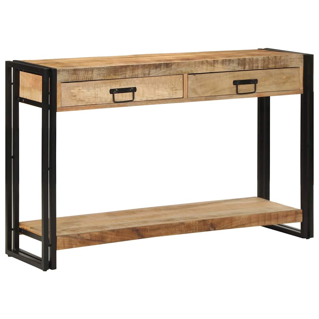 Konsolbord 120x33x75 cm Solid Grovt Mangoträ