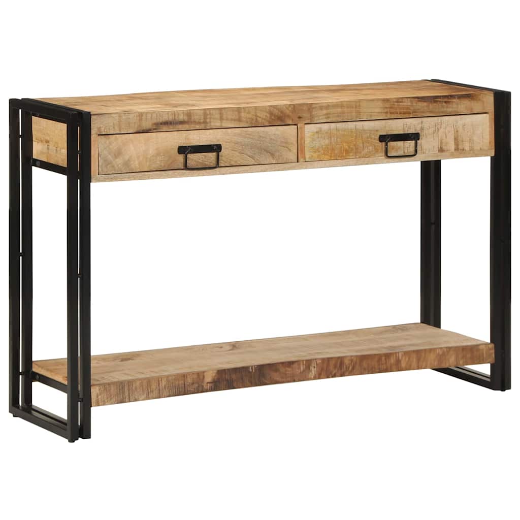 Konsolbord 120x33x75 cm Solid Grovt Mangoträ