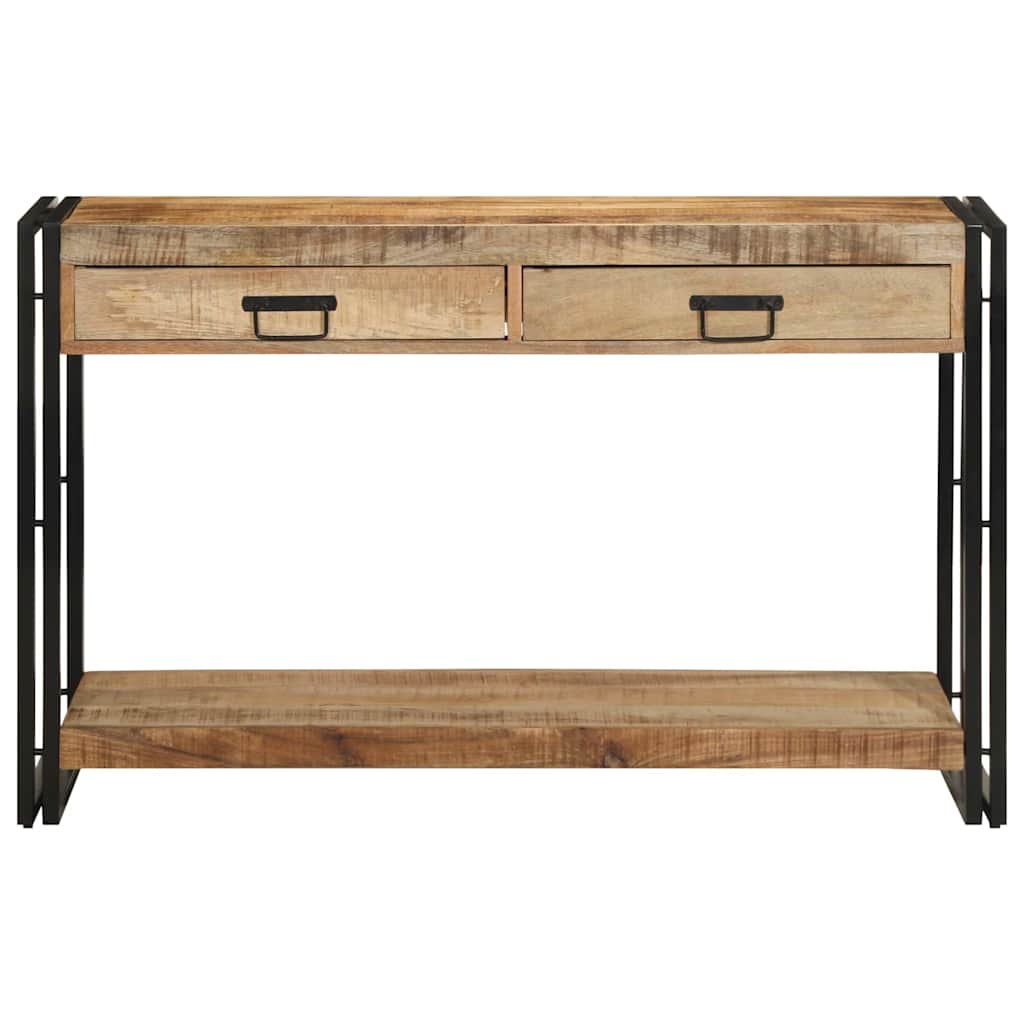 Konsolbord 120x33x75 cm Solid Grovt Mangoträ