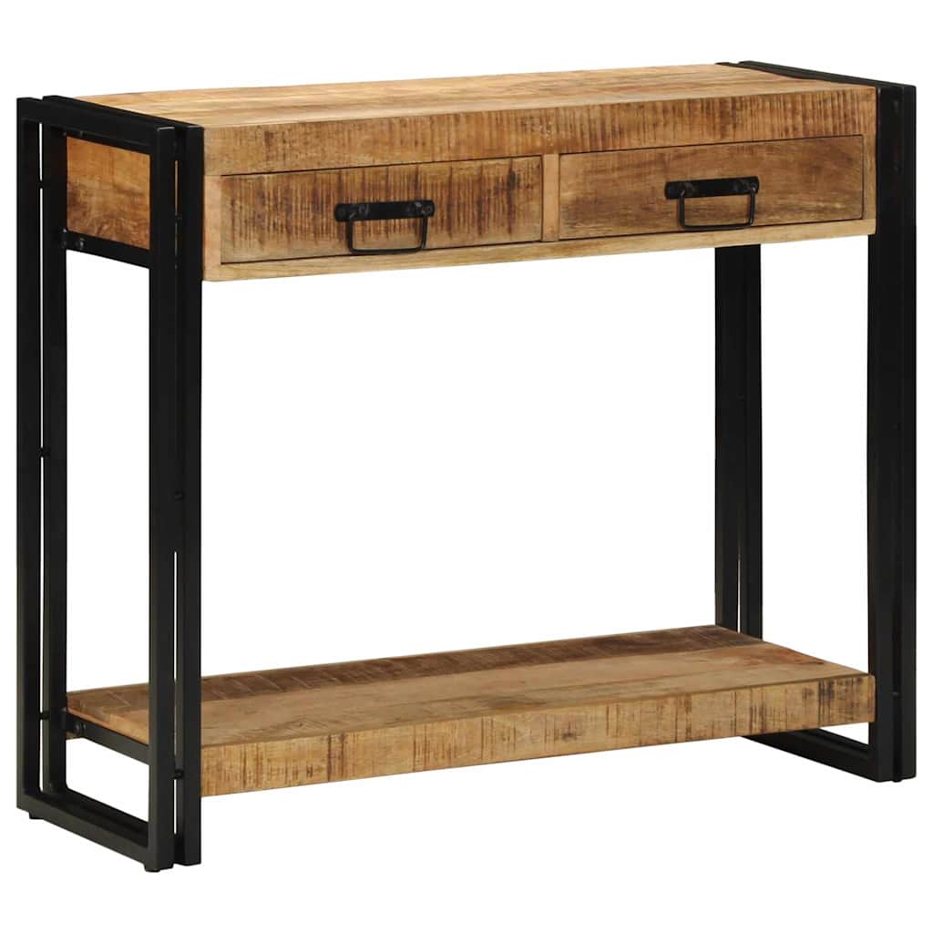 Konsolbord 90x33x75 cm Solid Grovt Mango