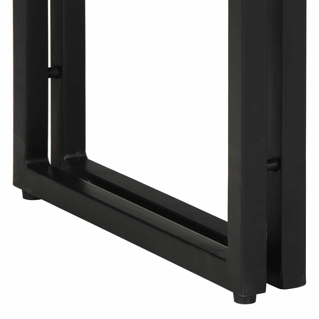 Sidobord Flerfärgad 90x33x75 cm Massivt återvunnet trä & Metall