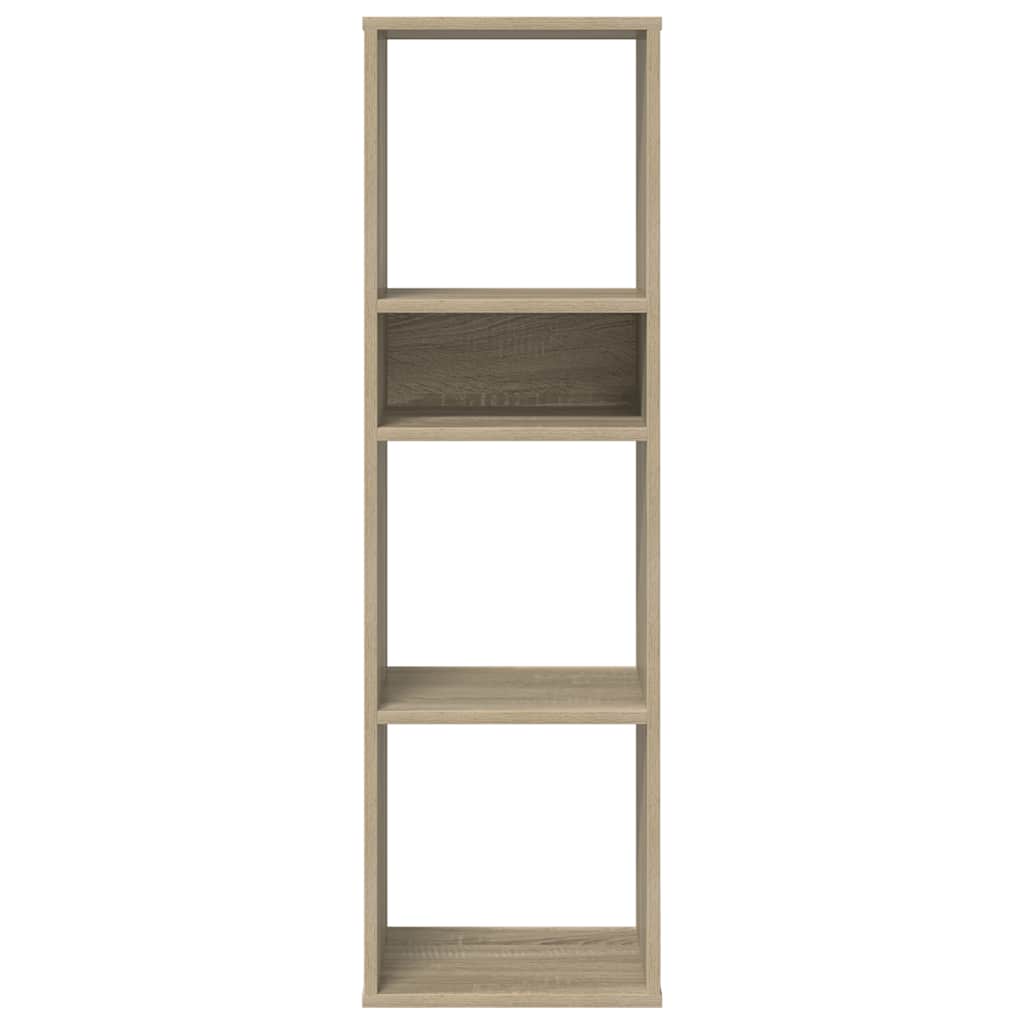 Bokhylla sonoma-ek 34x31x112 cm konstruerat trä