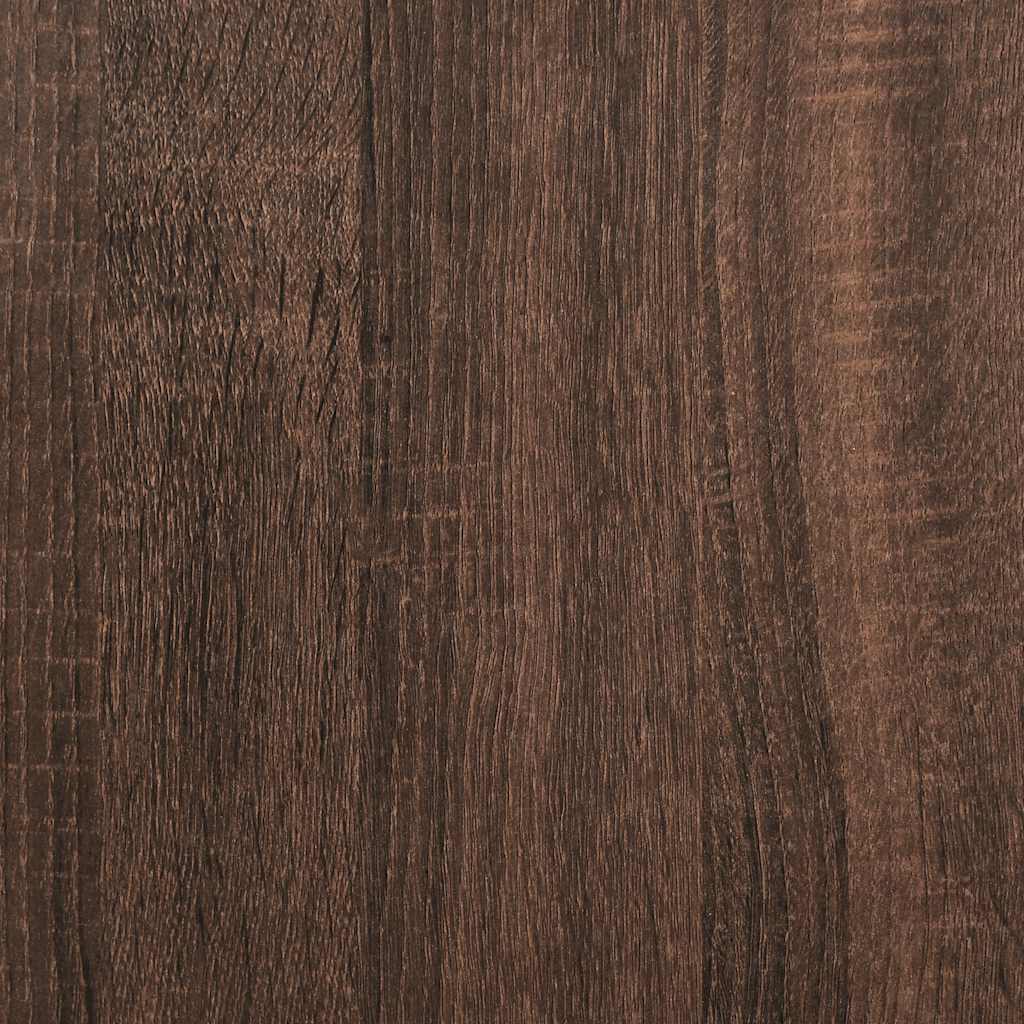 Bokhylla brun ek 40x24x52 cm konstruerat trä
